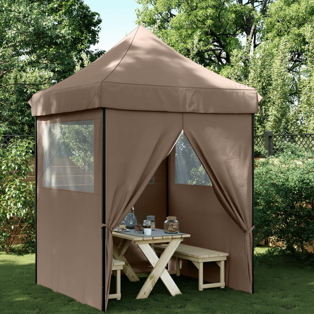 Partytent Inklapbaar Pop-Up Bruin